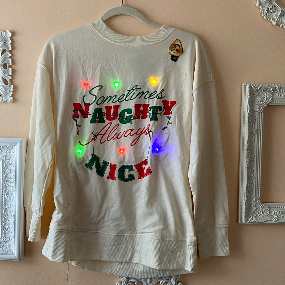 NWT Women’s Light Up “Ugly Christmas Sweater” Size Small - Picture 1 of 7